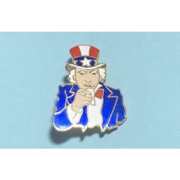 UNCLE  SAM Wants You, Time to Vote - Lapel Pin - Picture 3 of 3